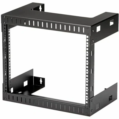 Immagine di StarTech.com 8U 19&quot; Rack di Rete per Montaggio a Parete 2 staffe, dati/AV/IT/Apparecchiature Informatiche/Patch Panel con Dadi e Viti Gabbia, Profondità 30cM, Capacità 61Kg (RK812WALLO)