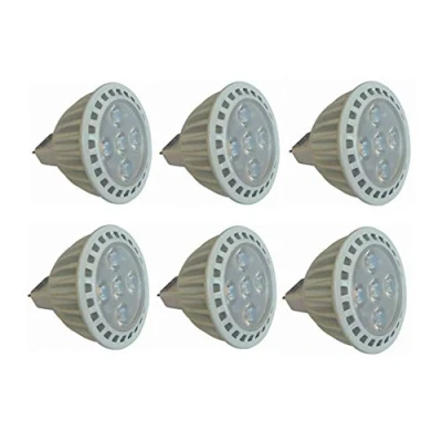 Immagine di RZL Faretto a LED, non dimmerabile, 24 V, MR16, equivalente alogena da 50 W, 3000 K/6000 K, 5 W GU5.3 MR16 angolo di illuminazione 45 gradi, confezione 6 Bianco freddo.