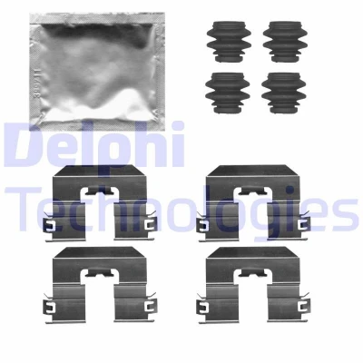 Immagine di DELPHI LX0729 Kit accessori, Pastiglia freno BMW: 1 Hatchback, MINI: Hatchback