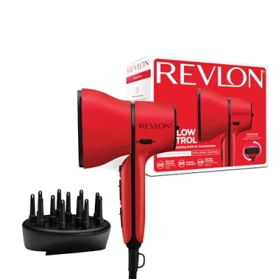 Immagine di Revlon Asciugacapelli Airflow Control compatto con concentratore rotante integrato e diffusore, per ciocche più definite, 2000 W RVDR5320E