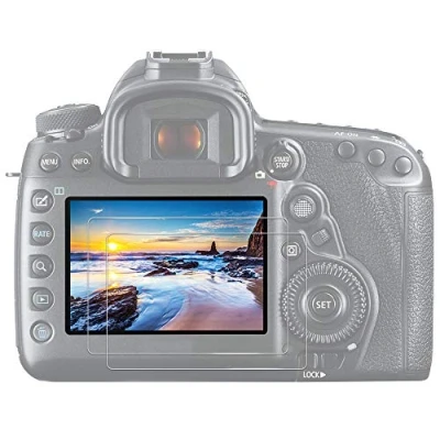 Immagine di JJC Pellicola proteggi schermo in vetro temperato per fotocamere DSLR Canon EOS 6D Mark II, ultra sottile HD, alta durezza, infrangibile, anti bolle