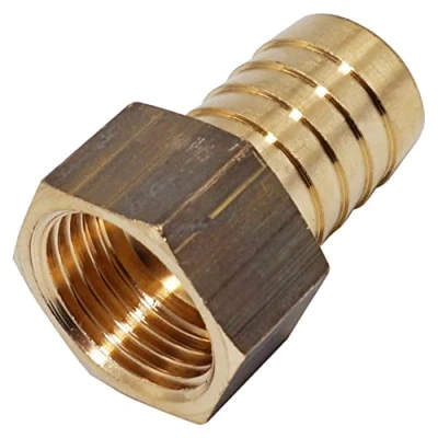 Immagine di SKIR&#039;CO 1 pz filettatura femmina Barb ottone raccordo 1/2 &quot;x 18 mm, adattatore tubo spinato, connettore coda tubo, BSP