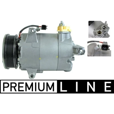 Immagine di MAHLE ORIGINAL ACP 1387 000P Compressore Aria Condizionata 7VS19ic 12 PAG 46 YF R 1234yf, 134a con anello tenuta senza vite spurgo olio