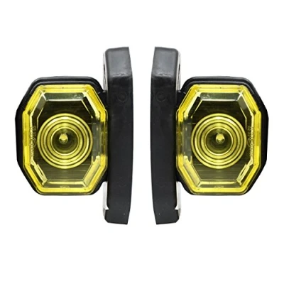 Immagine di 2 luci di posizione a LED da 24 V, laterali, colore rosso e bianco per camion, rimorchi, autobus, camper