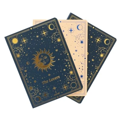 Immagine di Grupo Erik Set 3 Quaderni A6 Astrale, da personalizzare, con copertina flessibile, carta d&#039;avorio 80g/m², Quaderno Stelle e Luna