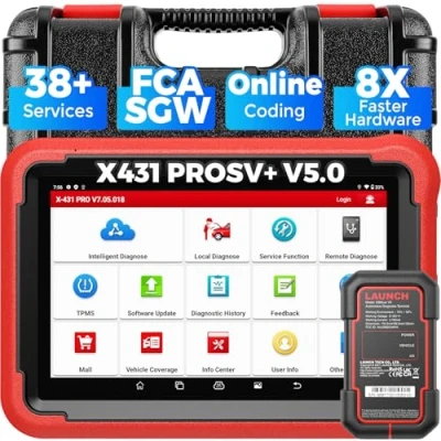 Immagine di LAUNCH Dispositivo diagnostico X431 PROS V5.0 OBD2 aggiornamento 2024, con 37+ funzioni Speciali, Controllo bidirezionale, codifica ECU, Servizio IMMO, Personalizzazione, Programmazione Chiavi