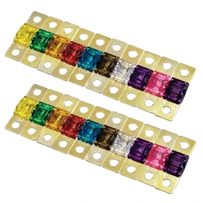Immagine di 20Pz 20A/30A/40A/50A/60A/70A/80A/100A/125A/150A ad alta corrente fusibili di ricambio compatibile con Midi Fusibile Holder Tutti gli amplificatori