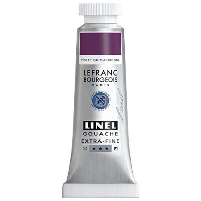 Immagine di Lefranc Bourgeois Linel Gouache Extra Fine Colore: guazzo, Violetto Quinacridone, 14 ml, unità