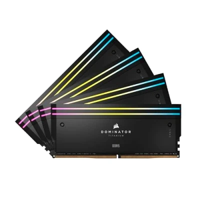 Immagine di CORSAIR DOMINATOR TITANIUM RGB DDR5 RAM 96GB (4x24GB) 6000MHz CL30 Intel XMP iCUE Compatibile Per Computer Nero (CMP96GX5M4B6000C30)
