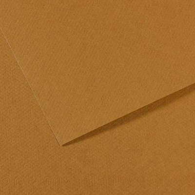 Immagine di Canson Mi Teintes Carta polpa Colorata, 160 g/m², Marrone (Sand 336), 21x29,16, 25 unità