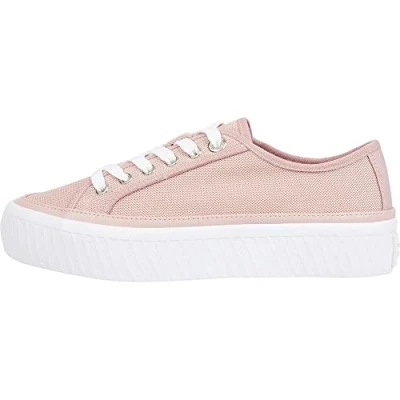 Immagine di Tommy Hilfiger Platform Vulcanized Sneakers basse, Donna, Taglia: 41, Rosa Tessuto