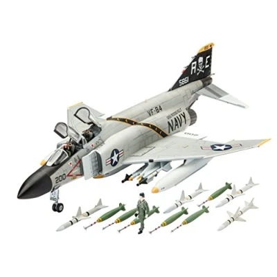 Immagine di Revell Modellino aereo 1:72 F 4J Phantom II in scala 1:72, livello 3, riproduzione fedele con molti dettagli, da 10 a 99 anni, 03941