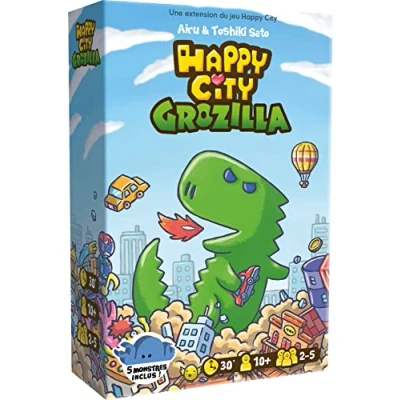 Immagine di Asmodee Happy City Cocktail Games Espansione: Grozilla, giochi da tavolo, di carte, gioco per famiglie, bambini a partire dai 10 anni, 2 5 giocatori, 30 min, versione francese