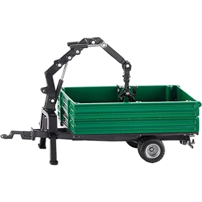 Immagine di siku 2896, Rimorchio combinato Oehler, 1:32, Metallo e Plastica, Verde, Con gru 3 montanti inclusi