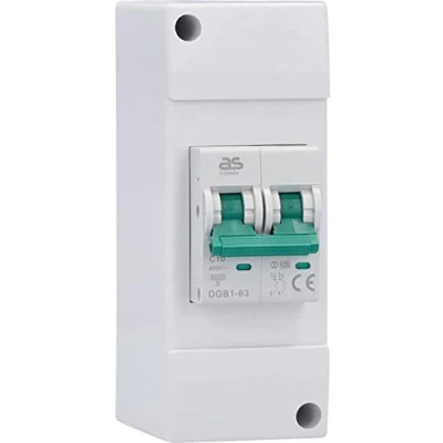 Immagine di as Schwabe Interruttore automatico LS C10A (230 V / 10 A, 2 poli) A per caravan, camper e roulotte Scatola di fusibili montaggio autonomo Accessori esterni I 61564