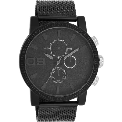 Immagine di Oozoo Timepieces C11210_C11219_Parent Orologio da uomo polso di alta qualità analogico uomo, nero/argento