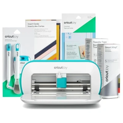 Immagine di Cricut Joy Pacchetto Starter con Macchina da taglio intelligente compatta Edizione 2024 e materiali