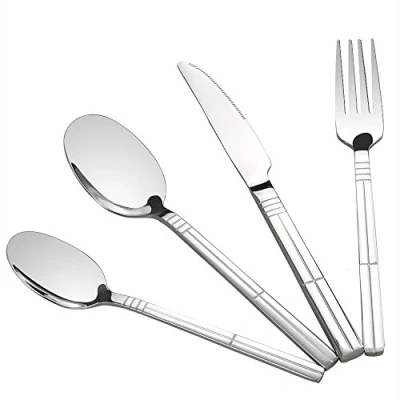 Immagine di Eudokky Posate in Acciaio Inox, 48 Pezzi Set di Posate, Servizio per 12 Persone