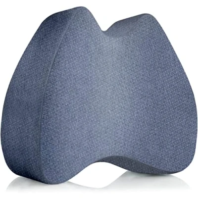 Immagine di Cuscino per ginocchia con federa ad asciugatura rapida e traspirante chi dorme di lato ergonomico gambe un sonno senza dolori Sostegno ortopedico in schiuma viscoelastica