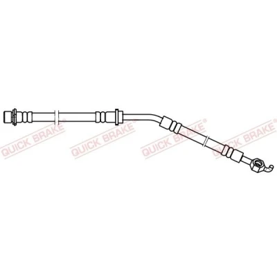 Immagine di QUICK BRAKE 58.886 Tubi Freno 196, 250mm con filettatura interna TOYOTA: Yaris III Hatchback, II Hatchback