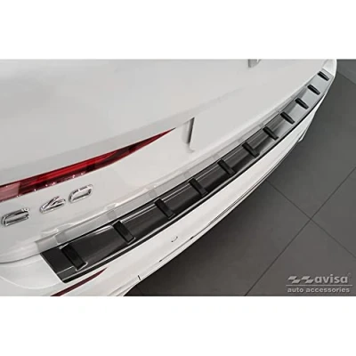 Immagine di Avisa Protezione paraurti Posteriore in Acciaio Inox Nero Compatibile con Volvo XC60 II 2017 2021 &amp; Facelift (incl. R Design) &#039;Strong Edition&#039;