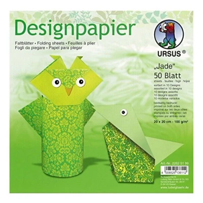Immagine di Ursus 22825199 Carta design Jade, 50 pagine, 20 x cm, stampato su entrambi i lati, Modelli/Colori Assortiti, 1 Pezzo