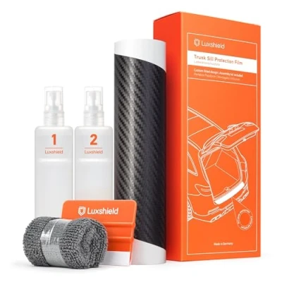 Immagine di Luxshield Pellicola Protettiva per Bordo di Carico BMW Serie 2 Active Tourer (II) U06 I 2021 2024 Protezione Paraurti, antigraffio, vernice Filo A Carbone