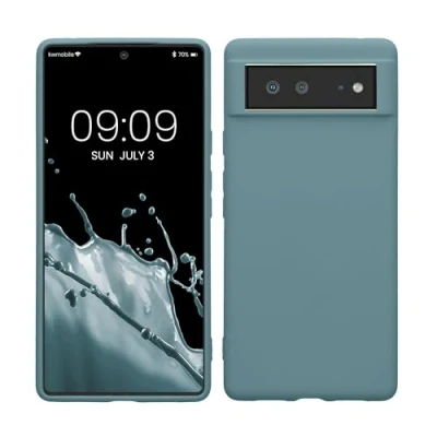 Immagine di kwmobile Custodia Compatibile con Google Pixel 6 Cover Back Case per Smartphone in Silicone TPU Protezione Gommata antique stone