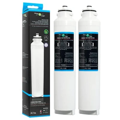 Immagine di Filterlogic FFL 153L 2x Filtro dell&#039;acqua compatibile con LG M7251242FR 06 Ultimate ADQ32617701 ADQ32617703 del frigorifero Cartuccia di sostituzione