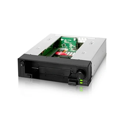 Immagine di Icy Dock Docking Station Rack Hot Swap Interna per 1 SSD/HDD SATA da 2,5&quot; e HDD SATA/SAS 3,5&quot; alloggiamento 5,25&quot; DuoSwap MB971SP B