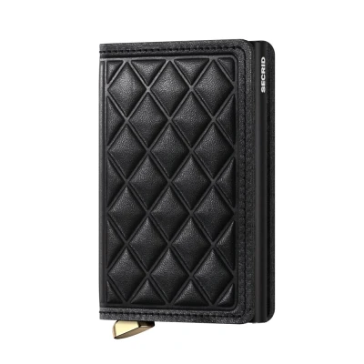 Immagine di Secrid Slimwallet Emboss Diamond Black Incisione gratuita