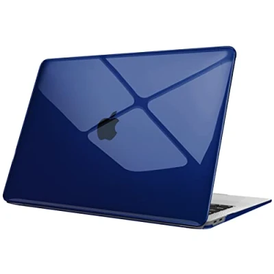 Immagine di FINTIE Custodia Compatibile con MacBook Air 13 2020/2019/2018 (A2337 M1 / A2179 A1932) Cover Rigid Protettivo Guscio Rigido Case, Blu(Clear)