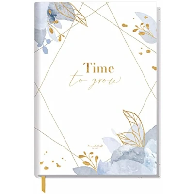 Immagine di Trendstuff by Häfft Taccuino formato A5, a righe, 124 pagine, 62 fogli, ideale come diario, bullet journal, album di idee, libro scrittura, sostenibile e ecologico
