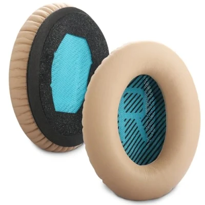 Immagine di QC25 Cuscinetti auricolari di ricambio compatibili con cuffie Bose QuietComfort 35 25 15 2 / QC35 QC2 QC15 AE2 AE2i AE2w SoundLink SoundTrue Around Ear in memory foam