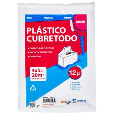 Immagine di PENTRILO Telo Protettivo Multiuso in plastica, 4 x 5 m, Misura Media, 4x5m