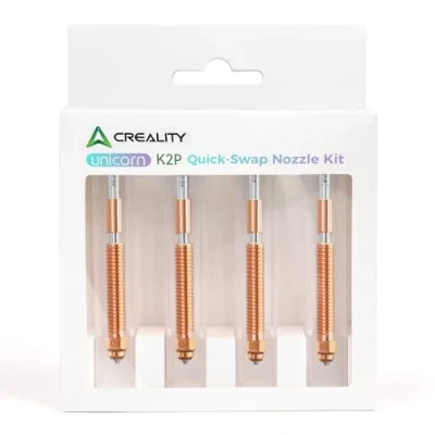 Immagine di Creality ugelli ufficiali K2 Plus, 0,4 mm, 0,6 0,8 4 a cambio rapido in lega di rame e acciaio temprato, per stampanti 3D Plus
