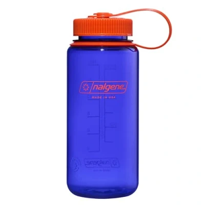 Immagine di Nalgene Borraccia leggera in Tritan senza BPA, infrangibile, per escursioni, palestra, 473 ml, imboccatura larga, pervinca
