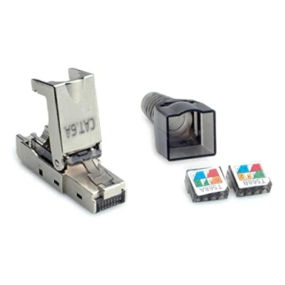 Immagine di Value Connettore RJ 45 da campo, cat. 6a (classe EA), STP 26.99.0373 Argento (Metallizzato) 1 pz.