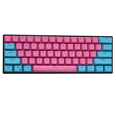 Immagine di KEEZSHOP Keycaps, 61 Keycaps Backlight Due Colori Meccanica Tastiera PBT Keycap per GH60 / RK61 ALT61 Annie/Keyboard Poker Keys