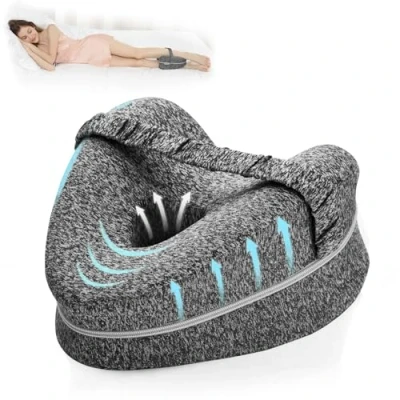 Immagine di BEAUTRIP Cuscino per Gambe Ginocchiera ergonomica Dormire Ginocchiere in Memory Foam con Cinturino traversina Laterale poggiagambe sfoderabile e Lavabile