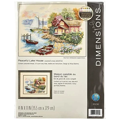 Immagine di Dimensions, ricamo a punto croce, 35,5 x 27,9 cm Multicolored