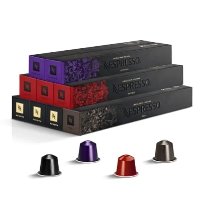 Immagine di Capsule Nespresso ORIGINALI Selezione Discovery Original da 90 Caffè, Intensità 8 a 13 (su 13), Linea Original, Riciclabili