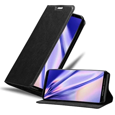 Immagine di Cadorabo Custodia Libro compatibile con Huawei Mate RS in NERO di NOTTE Vani Carte, Funzione Stand e Chiusura Magnetica Portafoglio Cover Case Wallet Book Etui Protezione