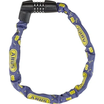 Immagine di ABUS Lucchetto a Catena Tresor 1385/75 Maschera Blu combinazione in acciaio temprato quadrata spessa 6 mm Livello di sicurezza 75 cm