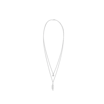 Immagine di Elli Feather Collana silvercoloured, Donna, Taglia: 45, Silver coloured