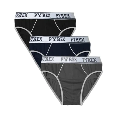 Immagine di Pyrex Slip Uomo Cotone Elasticizzato Pacco da 3pz, Art. 251004 Assortito XXL