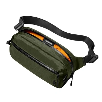 Immagine di tomtoc 3,5L Borsa da Petto con Protezione RFID, a Tracolla per Uomini e Donne, Marsupio Uomo Leggera Impermeabile, Borsello Viaggi Giornalieri all&#039;Aperto, Nero