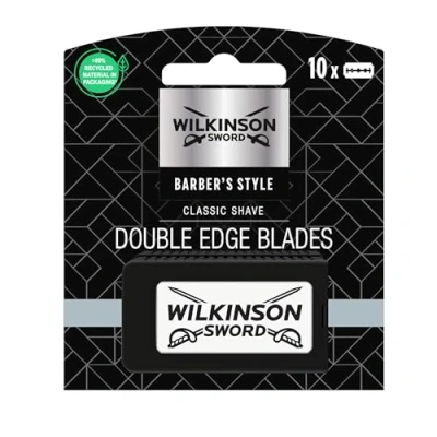 Immagine di Wilkinson Sword Lame Doppio Taglio Classic Premium Vintage Edition Rasatura Barba Classica Pack 10 per Uomo