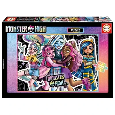 Immagine di Educa Puzzle per bambini con 300 pezzi e immagini di Monster High, dimensioni: 40 x 28 cm, consigliato dai 6 anni in su (19705)