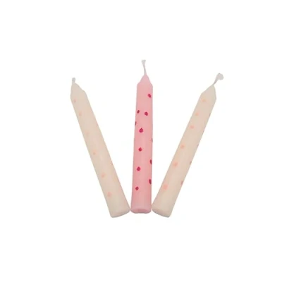 Immagine di goki 60697 Set di candele compleanno a pois, colore: Rosa